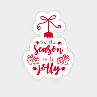 Christmas calligraphy ornament Sticker